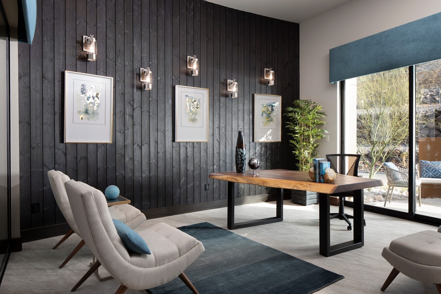 Thermory Ignite cladding, New American Home, Nevada USA, Photo Jeffrey A. Davis Photography